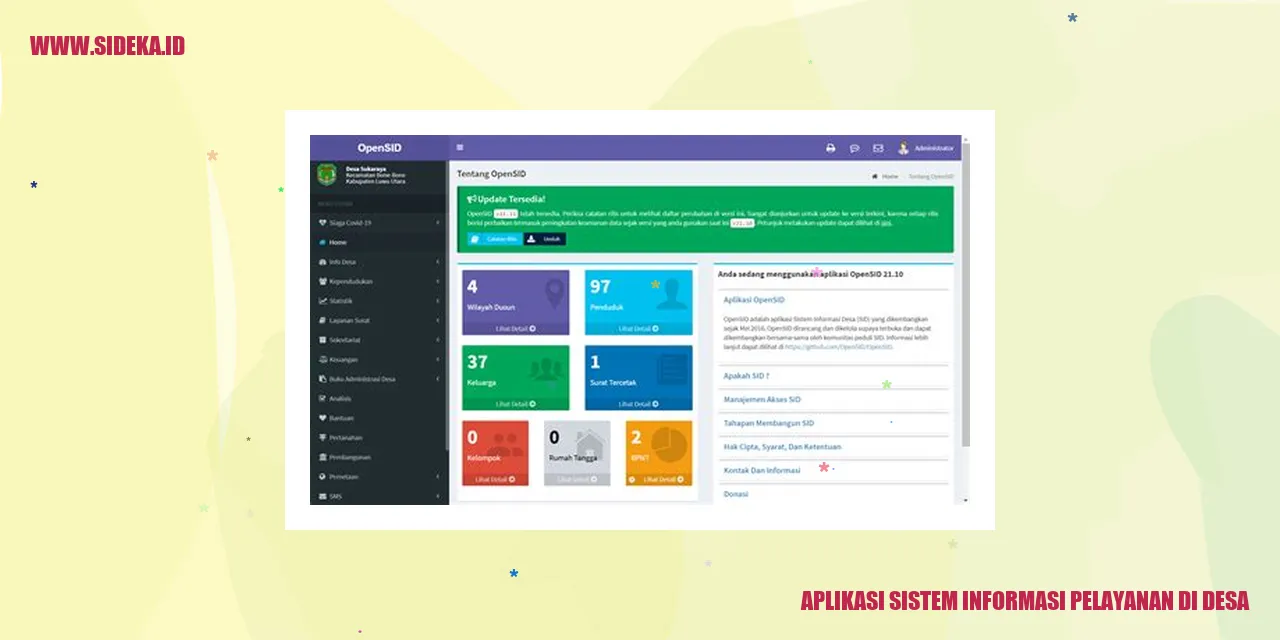 aplikasi sistem informasi pelayanan di desa