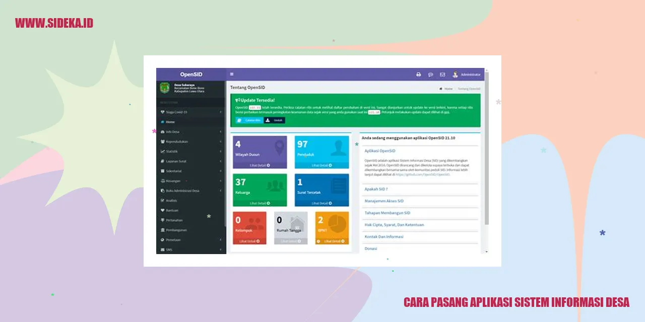 cara pasang aplikasi sistem informasi desa