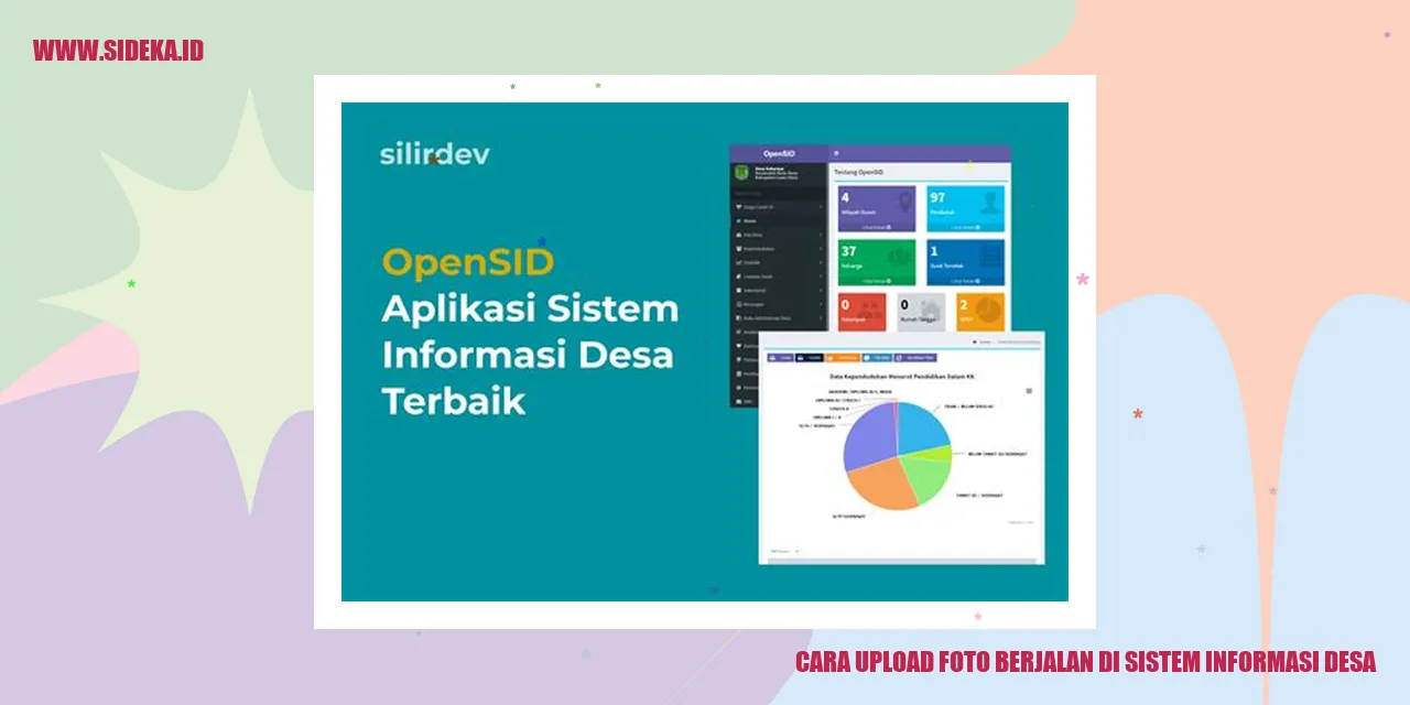 cara upload foto berjalan di sistem informasi desa