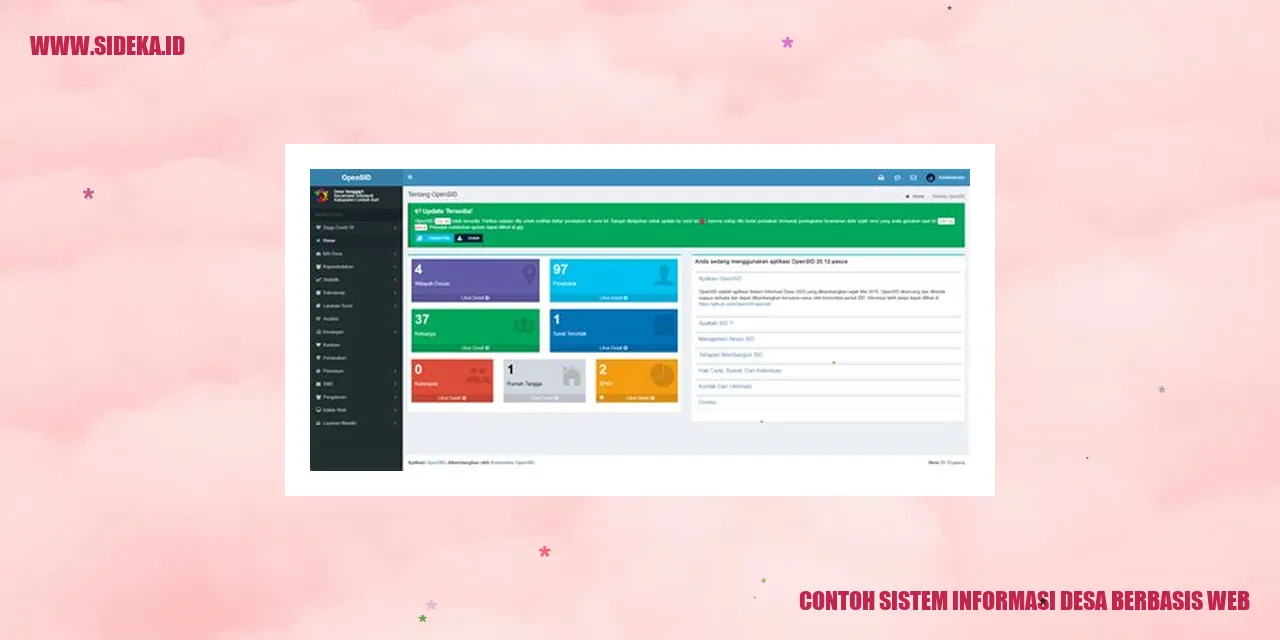 Contoh Sistem Informasi Desa Berbasis Web