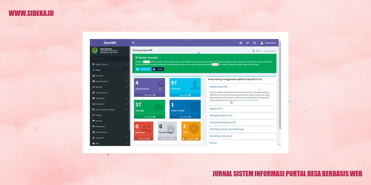 sistem informasi portal desa berbasis web