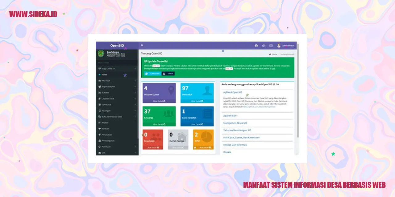 Manfaat Sistem Informasi Desa Berbasis Web