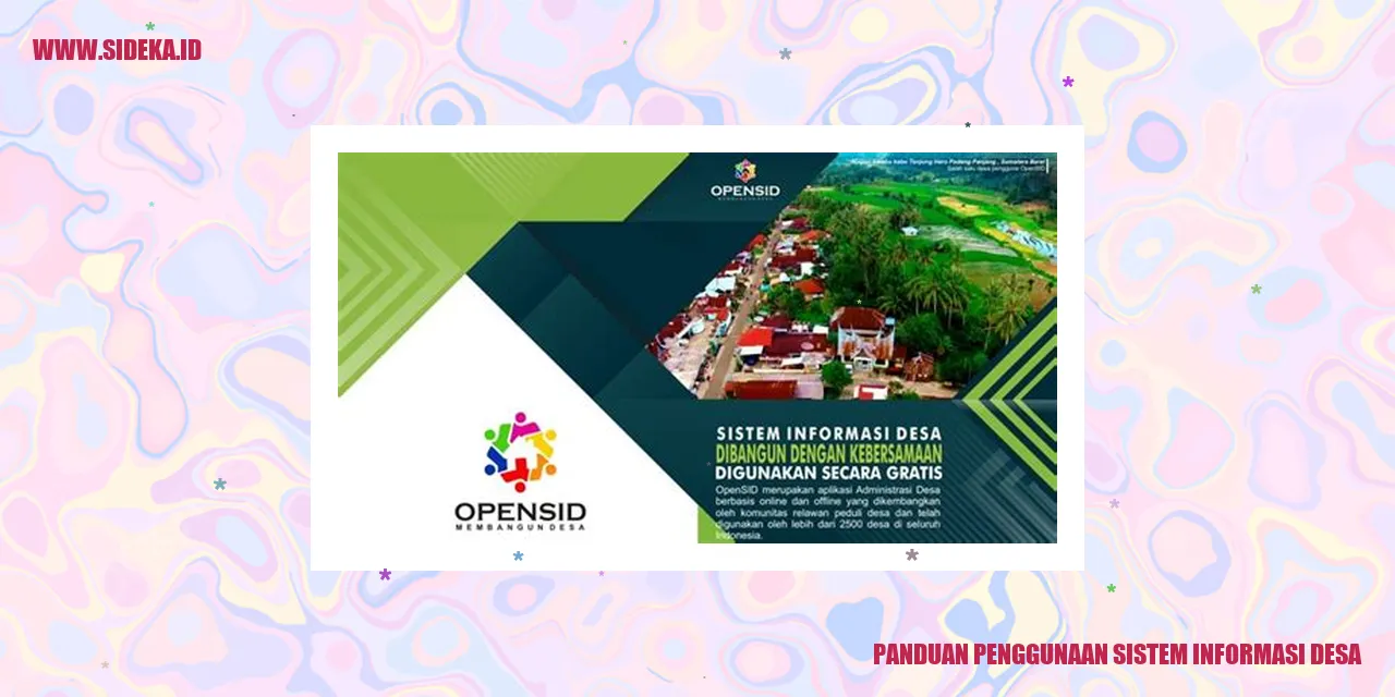 Panduan Penggunaan Sistem Informasi Desa