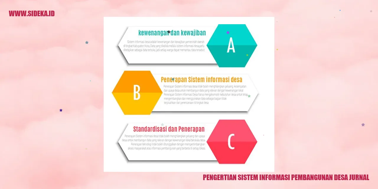 Sistem Informasi Pembangunan Desa Jurnal