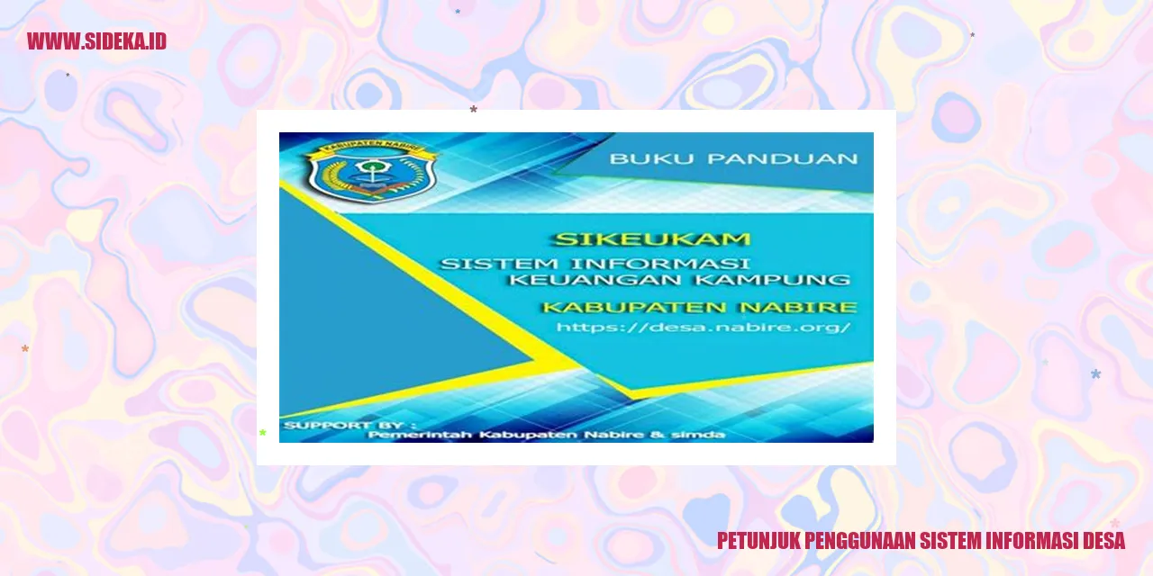 Petunjuk Penggunaan Sistem Informasi Desa