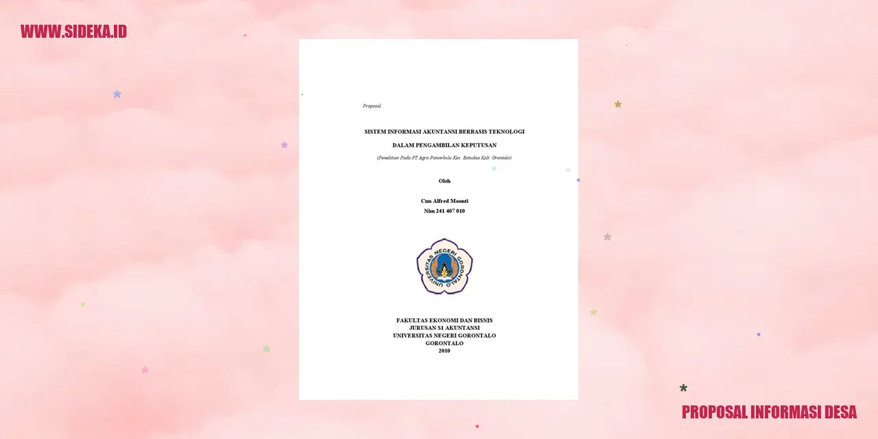 proposal sistem informasi desa