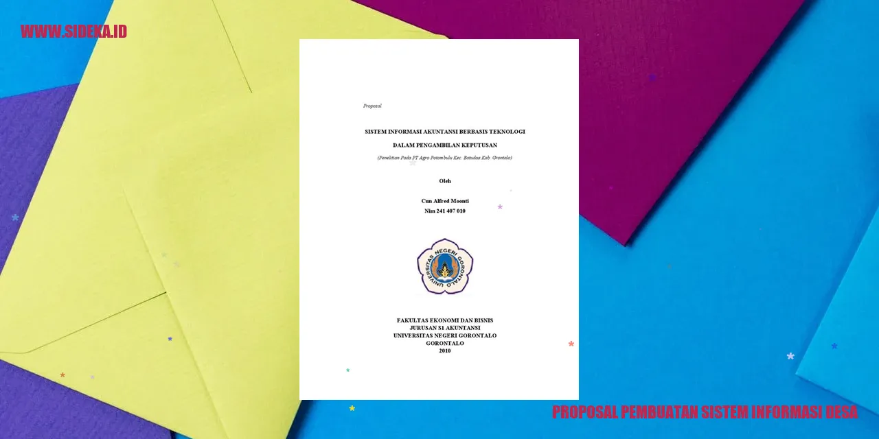 Proposal Sistem Informasi Desa