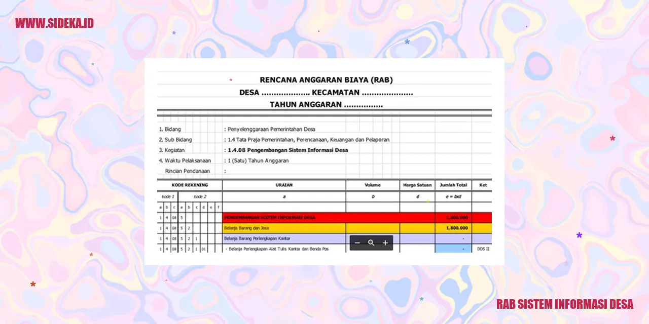 rab sistem informasi desa