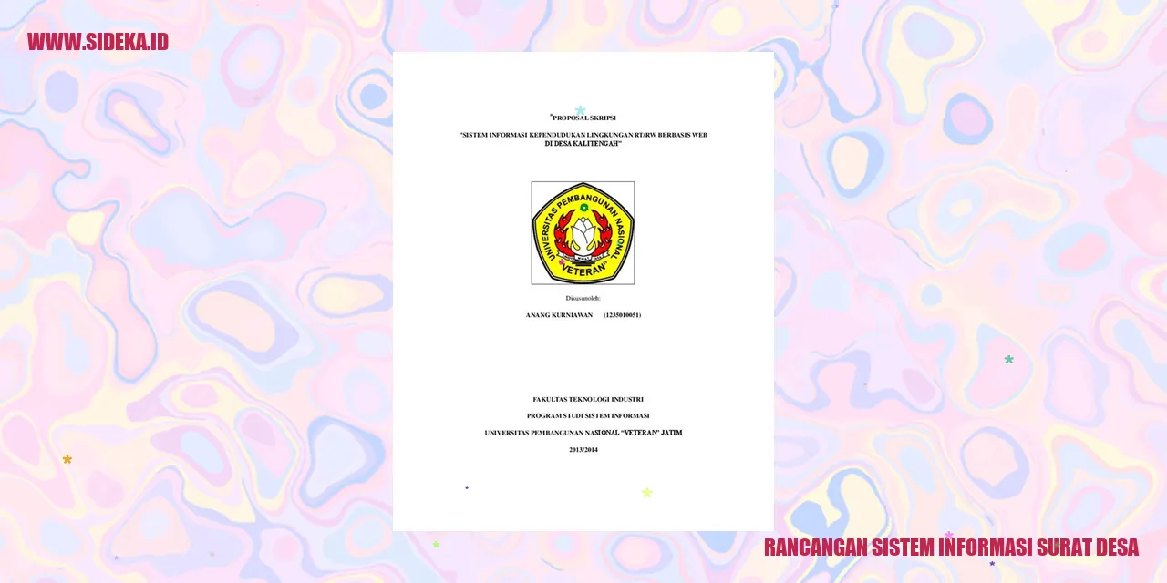 rancangan sistem informasi surat desa