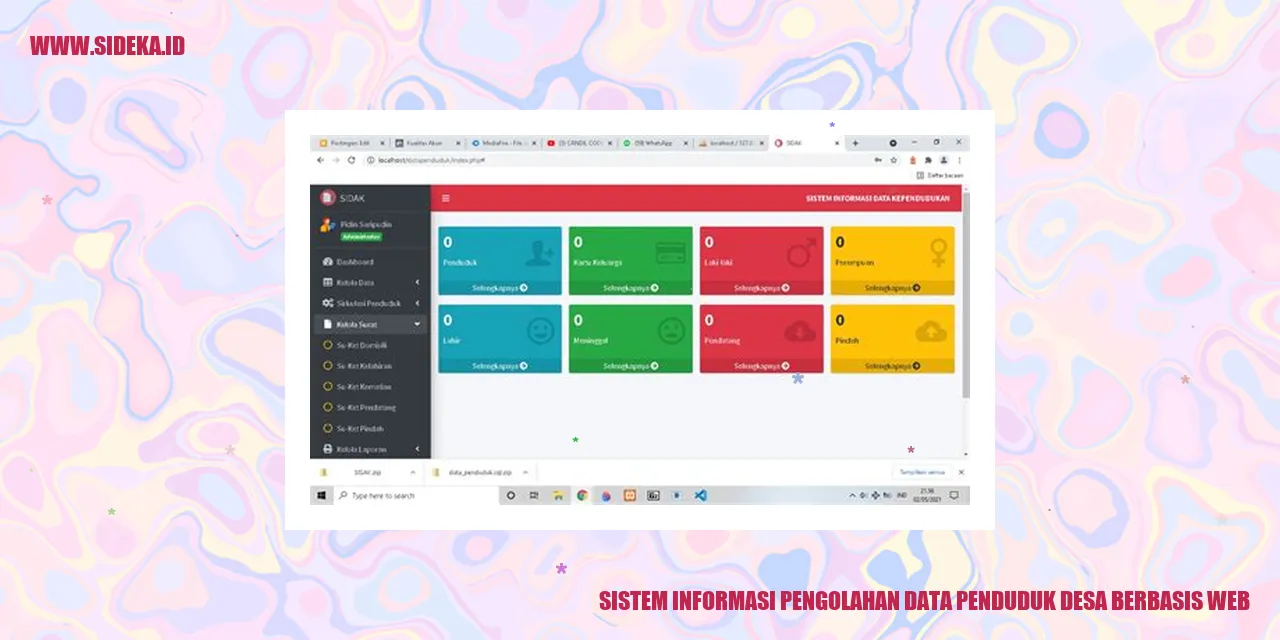 sistem informasi pengolahan data penduduk desa berbasis web