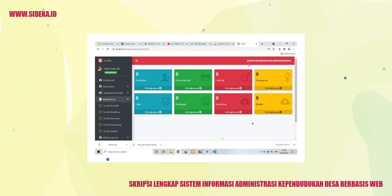 sistem informasi administrasi kependudukan desa berbasis web
