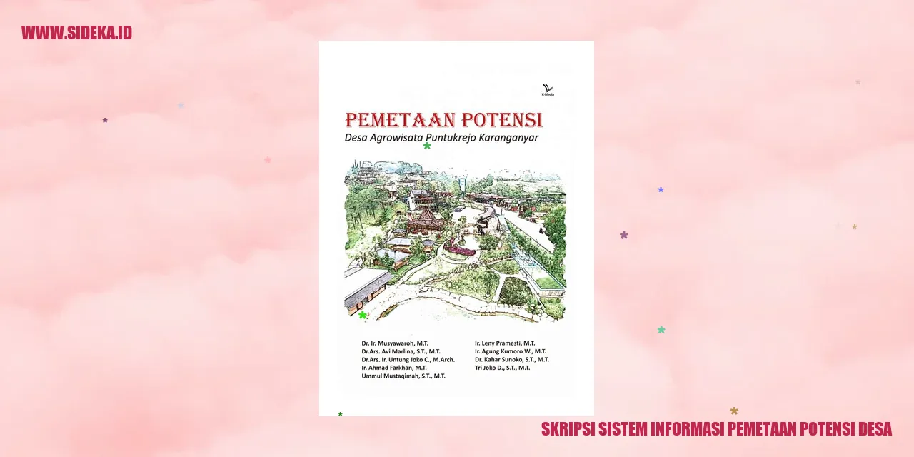skripsi sistem informasi pemetaan potensi desa